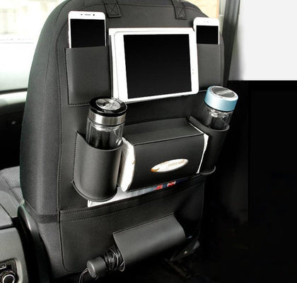 SAC DE RANGEMENT MULTIFONCTIONNEL POUR SIÈGE DE VOITURE - NOIR