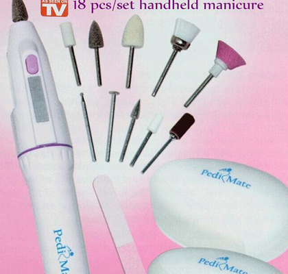 Kit pour manucure et pédicure 18 pièces "Pedi Mate"