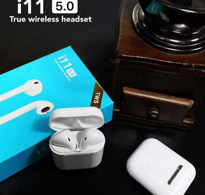 I11 TWS Bluetooth 5.0 Oreillettes écouteurs sans fil Case magnétique avec micro