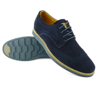 LÉONARD - CHAUSSURE DAIM BLEU