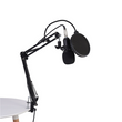 BM-800 Microphone Professionnel USB Avec Carte Son 3D Stereo Integré Et Mont Shock Et Pied De Micro Flexible